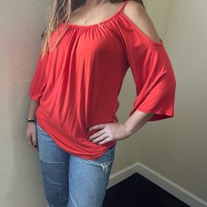 Red Orange Casual Shirt